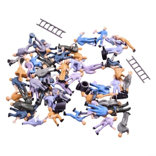 ZYWUOY HO Scale Painted Worker Figure Pack Includes 50 Realistic Miniatures to Enhance Any Landscape Setup ZYWUOY HO Scale Painted Worker Figure Pack Includes 50 Realistic Miniatures to Enhance Any Landscape Setup von ZYWUOY
