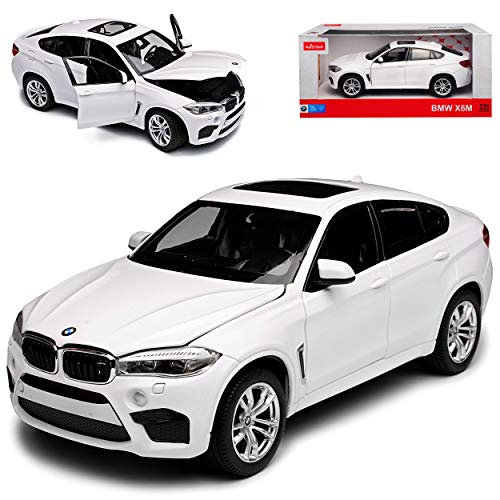 B-M-W X6 M F16 SUV Weiss 2. Generation Ab 2014 1/24 Rastar Modell Auto mit individiuellem Wunschkennzeichen B-M-W X6 M F16 SUV Weiss 2. Generation Ab 2014 1/24 Rastar Modell Auto mit individiuellem Wunschkennzeichen von ZYZYZK