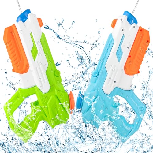 SVIPDDD 2 Stück Wasserpistolen 600ML-Wasserpistole große reichweite,Ultimative Wasserschlacht Spaß für Kinder & Erwachsene, wasserspritzpistole Perfekt für Pool,Strand&Garten,Outdoor Wasserspielze SVIPDDD 2 Stück Wasserpistolen 600ML-Wasserpistole große reichweite,Ultimative Wasserschlacht Spaß für Kinder & Erwachsene, wasserspritzpistole Perfekt für Pool,Strand&Garten,Outdoor Wasserspielze von ZYZYZK
