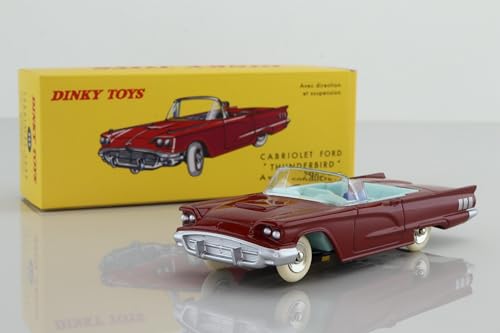 Supreme Models Ford Thunderbird Auto-Modell Dinky-Spielzeug, rot, 1:43, Größe 555, ATLAS DEAGOSTINI USA T3 von ZYZYZK