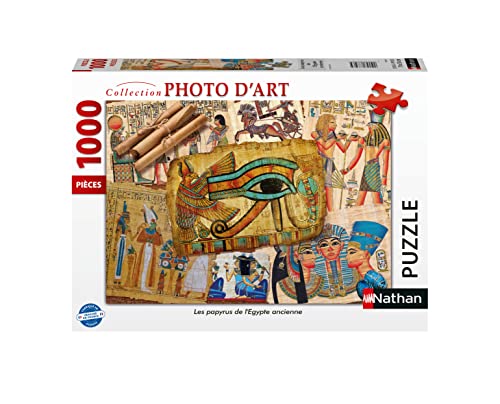 Nathan Puzzle 1000 Teile – Die Papyrus des Alten Ägypten – Erwachsene und Kinder ab 14 Jahren – Premium-Puzzle – Fotokollektion Art – 87326 von NATHAN