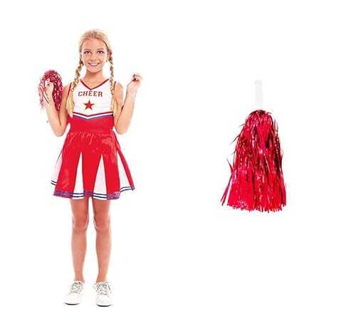 ZZ DISFRAZZES Cheerleader-Kostüm für Mädchen, Cheerleader-Kostüm mit Zubehör für Karneval (7-9 Jahre) von ZZ DISFRAZZES