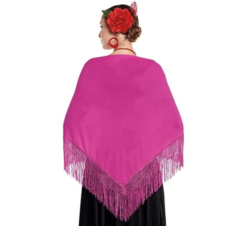 ZZ DISFRAZZES Schal, Sevillana oder Chulapa, Flamingo-Schal, 150 x 60 cm (Fuchsia) von ZZ DISFRAZZES