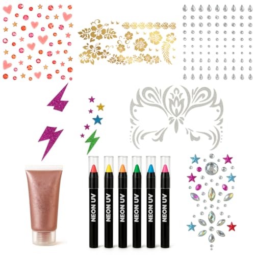 ZZ DISFRAZZES | Verrückte Zeit Hochzeit Kit – Partyzubehör-Set – Hüte, Brillen, Masken, Masken und mehr – Kostüme für Animation und Photobooth (Glitter) von ZZ DISFRAZZES