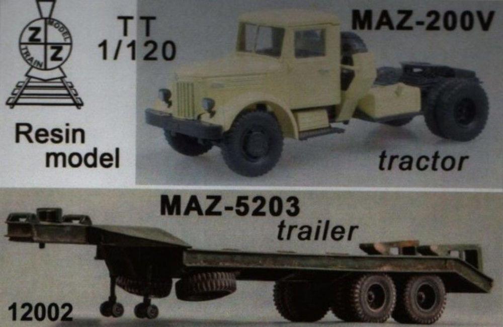 MAZ-200V & MAZ-5203 trailer MAZ-200V & MAZ-5203 trailer von ZZ Modell