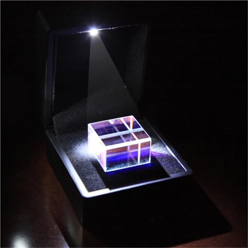 Buntes Prismen-Würfel-Licht – 20 mm Verbund-Lichtbox für optische wissenschaftliche Experimente und Puzzles von ZZGXWM