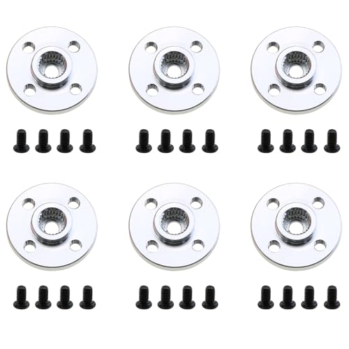 ZZHXSM 6-teiliges Metall-Servohorn-Set, Aluminium, rund, 25T, Standard-Servorad mit Schrauben, für ferngesteuertes Roboterboot, Auto, Flugzeug, Modifikationsteile ZZHXSM 6-teiliges Metall-Servohorn-Set, Aluminium, rund, 25T, Standard-Servorad mit Schrauben, für ferngesteuertes Roboterboot, Auto, Flugzeug, Modifikationsteile von ZZHXSM