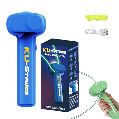 ZZPXMY Glow-in-The-Dark Rope, Portable Rope Launcher, Lassen Sie das leuchtende Seil durch die Luft fliegen und trotzen Sie der Schwerkraft für Kinder und Erwachsene (Dunkelblau) von ZZPXMY