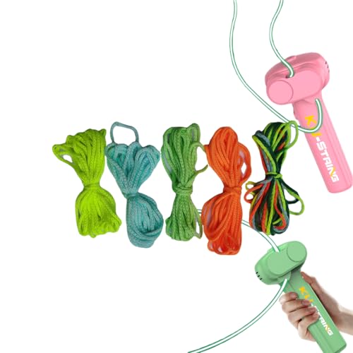 ZZPXMY Glow-in-The-Dark Rope, Portable Rope Launcher, Lassen Sie das leuchtende Seil durch die Luft fliegen und trotzen Sie der Schwerkraft für Kinder und Erwachsene (Fünf Seile) von ZZPXMY