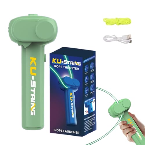 ZZPXMY Glow-in-The-Dark Rope, Portable Rope Launcher, Lassen Sie das leuchtende Seil durch die Luft fliegen und trotzen Sie der Schwerkraft für Kinder und Erwachsene (Grün) von ZZPXMY