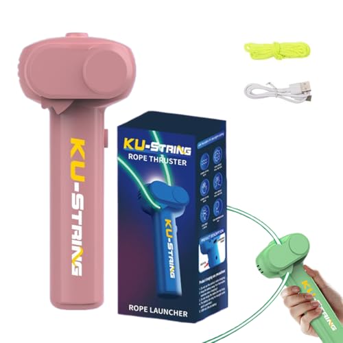 ZZPXMY Glow-in-The-Dark Rope, Portable Rope Launcher, Lassen Sie das leuchtende Seil durch die Luft fliegen und trotzen Sie der Schwerkraft für Kinder und Erwachsene (Rosa) von ZZPXMY