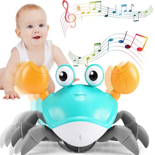 ZZQVIP Baby Spielzeug Krabbe Junge Mädchen, Spielzeug ab 1 2 3 Jahr, Crawling Crab Musikspielzeug, Geschenke für Kinder Spiele ab 3 4 Jahren, Familie Lernspielzeug für Tummy Time Toys ZZQVIP Baby Spielzeug Krabbe Junge Mädchen, Spielzeug ab 1 2 3 Jahr, Crawling Crab Musikspielzeug, Geschenke für Kinder Spiele ab 3 4 Jahren, Familie Lernspielzeug für Tummy Time Toys von ZZQVIP