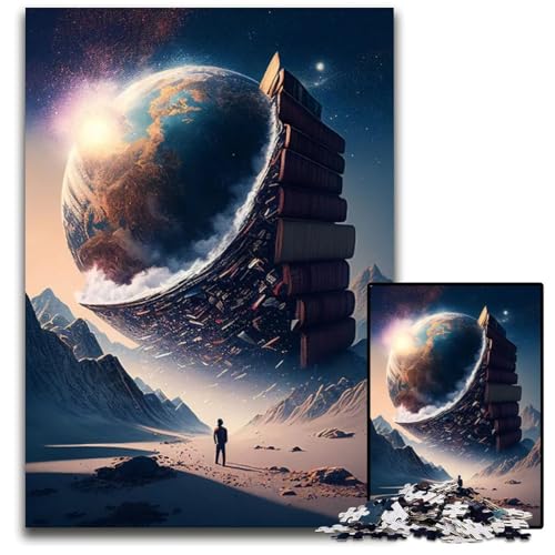 1000-teiliges Puzzle „Abenteuer in einem Buch Puzzles für Erwachsene zur Heimdekoration Gehirntraining 1000 PCS (75 x 50 cm) von ZZQWIPEIS