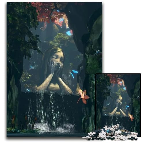 1000-teiliges Puzzle „Alice Madness Returns schwierige Puzzles für Erwachsene perfekte Dekoration für Zuhause oder das Büro 1000 Teile (75 x 50 cm) von ZZQWIPEIS