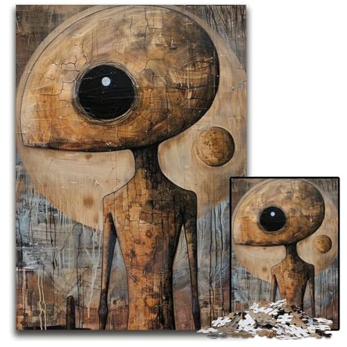 1000-teiliges Puzzle „Alien Art LVI schwierige Puzzles für Erwachsene perfekte Dekoration für Zuhause oder das Büro 1000 Teile (75 x 50 cm) von ZZQWIPEIS
