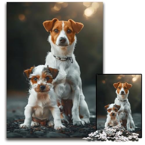 1000-teiliges Puzzle für Erwachsene Tierfamilie Holzpuzzle Heimaktivität für Feiertage Geburtstage und Familienspieleabende 1000 Teile (75 x 50 cm) von ZZQWIPEIS