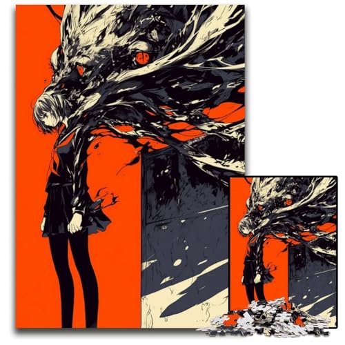 Abnormal Core 1000-teiliges Puzzle für Erwachsene anspruchsvolle Puzzles anspruchsvolles Denkspiel entspannendes Spielzeug für Teenager 1000 Teile (38 x 26 cm) von ZZQWIPEIS