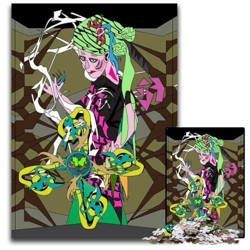 Abstrakte Kunst 1000-teiliges Puzzle für Erwachsene anspruchsvolle Puzzles anspruchsvolle Denksportaufgabe entspannendes Spielzeug für Teenager 1000 Teile (75 x 50 cm) von ZZQWIPEIS