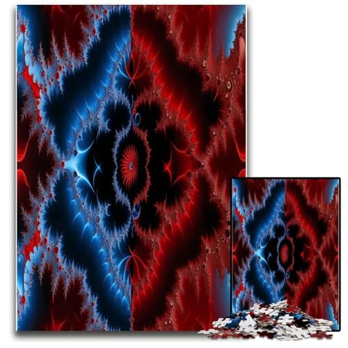 Abstraktes AppoloMandelbrot-Fraktal 1000-teiliges Puzzle für Erwachsene anspruchsvolle Puzzles anspruchsvolles Denkspiel entspannendes Spielzeug für Teenager 1000 Teile (38 x 26 cm) von ZZQWIPEIS