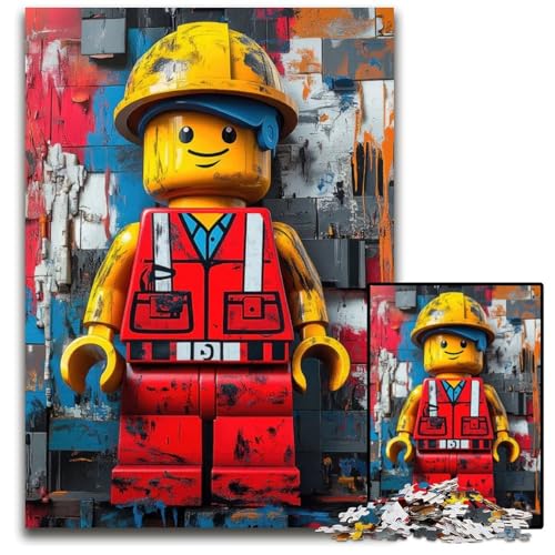 Abstraktes Ingenieur-Puzzle für Erwachsene 1000 Teile Holzpuzzle anspruchsvolles Denkspiel für Teenager unterhaltsames interaktives Spiel für die ganze Familie 1000 Teile (75 x 50 cm) von ZZQWIPEIS