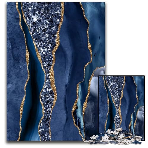 Achat-Glitzer-Ozean-Puzzle für Erwachsene 1000 Teile Papier-Puzzle Familienaktivität Denksportaufgabe Heimdekoration 1000 Teile (38 x 26 cm) von ZZQWIPEIS