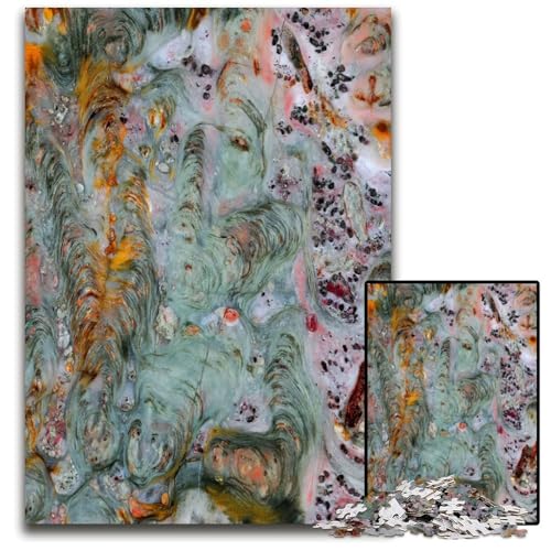 Achatscheiben-Textur 1000-teiliges Puzzle Papierpuzzle anspruchsvolles Denkspiel für Teenager Spaß am Familienspielabend 1000 Teile (38 x 26 cm) von ZZQWIPEIS