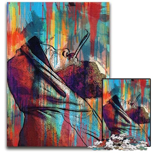 Action Bronson 1000-teiliges Puzzle Papierpuzzle für Erwachsene anspruchsvolles Denkspiel für Teenager Spaß für den Familienspielabend 1000 Teile (38 x 26 cm) von ZZQWIPEIS