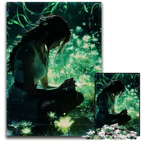 Aeriths Prayer 1000-teiliges Puzzle Papierpuzzle für Erwachsene anspruchsvolles Denkspiel für Teenager Spaß am Familienspielabend 1000 Teile (38 x 26 cm) von ZZQWIPEIS