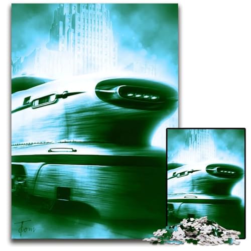 Aerotrain-Puzzle für Erwachsene 1000-teiliges Puzzle für Erwachsene Denksportaufgabe und Heimdekoration 1000 Teile (75 x 50 cm) von ZZQWIPEIS