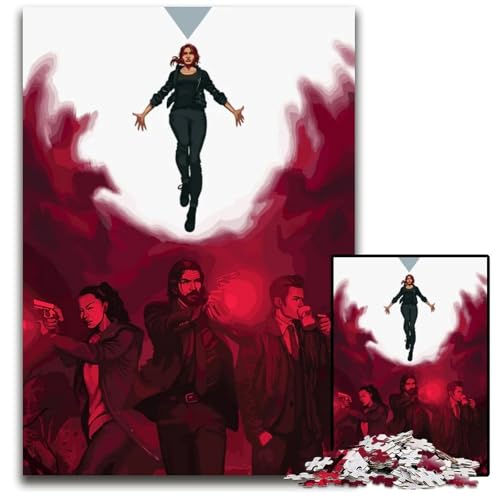 Alan Wake 1000-teiliges Puzzle für Erwachsene Holzpuzzle für Erwachsene Teenager Paare und Freunde zum Geburtstag Weihnachten 1000 Teile (75 x 50 cm) von ZZQWIPEIS
