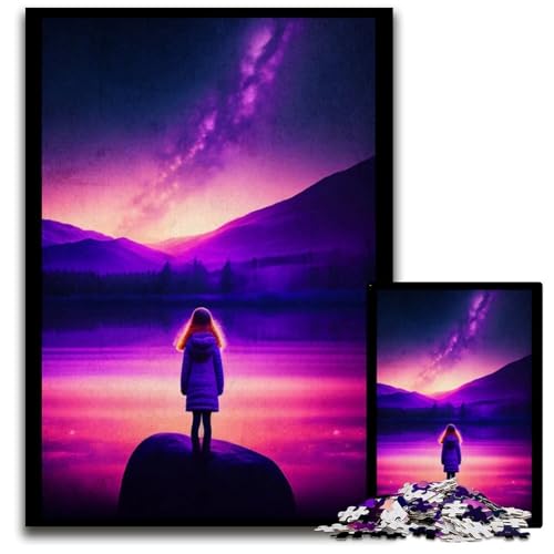 Alleinpuzzle für Erwachsene 1000-teiliges Papierpuzzle anspruchsvolles Denkspiel für Teenager unterhaltsames interaktives Spiel für die ganze Familie 1000 Teile (38 x 26 cm) von ZZQWIPEIS