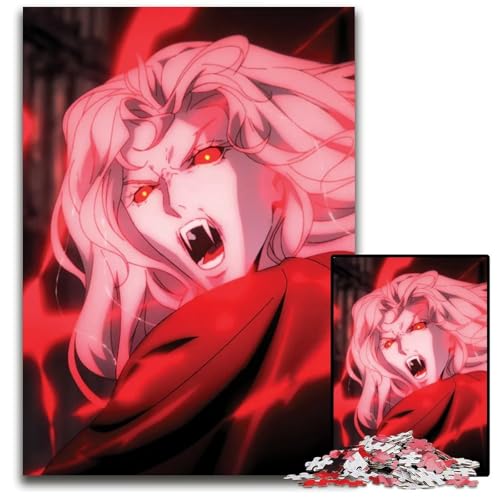 Alucard 1000-teiliges Puzzle Papierpuzzle für Erwachsene anspruchsvolles Denkspiel für Teenager Spaß für den Familienspielabend 1000 Teile (38 x 26 cm) von ZZQWIPEIS