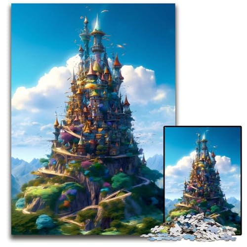 Amazing Towers Nature 1000-teiliges Puzzle für Erwachsene Holzpuzzle für Erwachsene perfekt als Geburtstags- Weihnachts 1000 Teile (75 x 50 cm) von ZZQWIPEIS