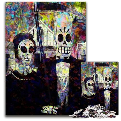 American Fandango 1000-teiliges Puzzle Papierpuzzle anspruchsvolles Denkspiel für Teenager Spaß am Familienspielabend 1000 Teile (38 x 26 cm) von ZZQWIPEIS