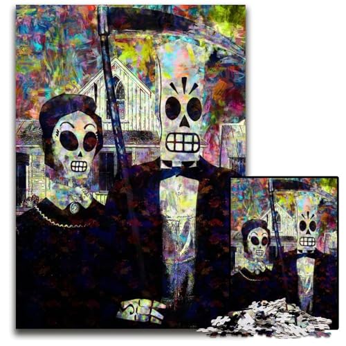 American Fandango 1000-teiliges Puzzle für Erwachsene anspruchsvolles DIY-Denkspiel perfektes Familienspiel oder dekoratives Geschenk 1000 Teile (75 x 50 cm) von ZZQWIPEIS