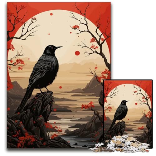 Animal Japan Vibes 1000-teiliges Puzzle-Geschenk Holzpuzzle perfekt für Familienfeiern Geburtstage Feiertage 1000 Teile (75 x 50 cm) von ZZQWIPEIS