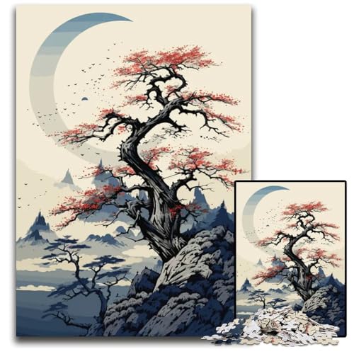 Animal Japan Vibes 1000-teiliges Puzzle Geschenke Papierpuzzle anspruchsvolles Denkspiel für Teenager Spaß am Familienspielabend 1000 Teile (38 x 26 cm) von ZZQWIPEIS