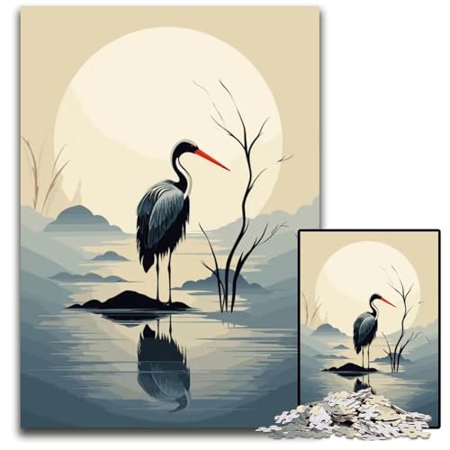 Animal Japan Vibes 1000-teiliges Puzzle Geschenke aus Holz anspruchsvolles Denkspiel für Teenager Spaß am Familienspielabend 1000 Teile (75 x 50 cm) von ZZQWIPEIS