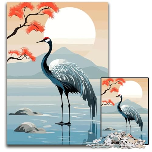 Animal Japan Vibes 1000-teiliges Puzzle Papierpuzzle anspruchsvolles Denkspiel für Teenager Spaß für den Familienspielabend 1000 Teile (38 x 26 cm) von ZZQWIPEIS