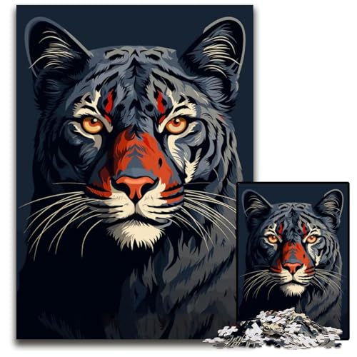 Animal Japan Vibes Puzzle 1000 Teile für Erwachsene Holzpuzzle DIY-Dekoration Gehirn-Herausforderung für Erwachsene Familienurlaubsgeschenk 1000 PCS (75 x 50 cm) von ZZQWIPEIS
