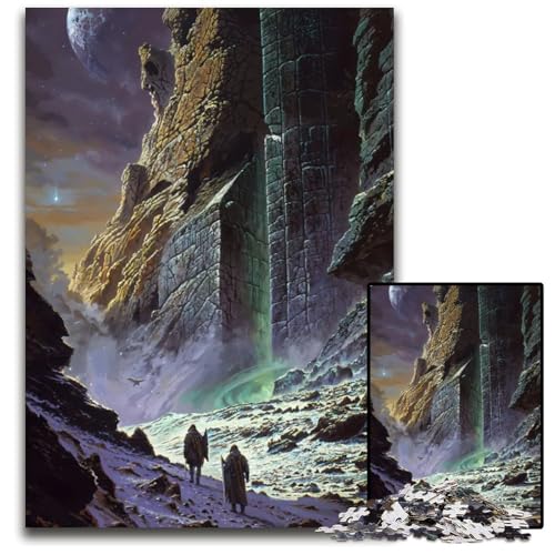 Antike Ruinen des Kosmos-Puzzles 1000 Teile für Erwachsene Holzpuzzles DIY-Dekoration Gehirn-Herausforderung für Erwachsene Familienurlaubsgeschenk 1000 PCS (75 x 50 cm) von ZZQWIPEIS