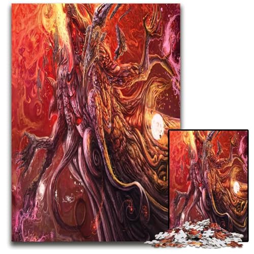 EIN Gott über den Göttern 1000-teiliges Puzzle Holzpuzzle für Erwachsene anspruchsvolles Denkspiel für Teenager Spaß für den Familienspielabend 1000 Teile (75 x 50 cm) von ZZQWIPEIS
