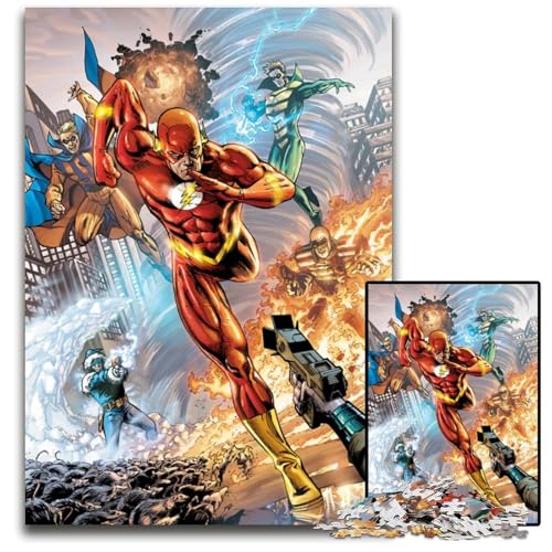 Gegen die Flut 1000-teiliges Puzzle Geschenke Holzpuzzle anspruchsvolles Denkspiel für Teenager Spaß am Familienspielabend 1000 Teile (75 x 50 cm) von ZZQWIPEIS