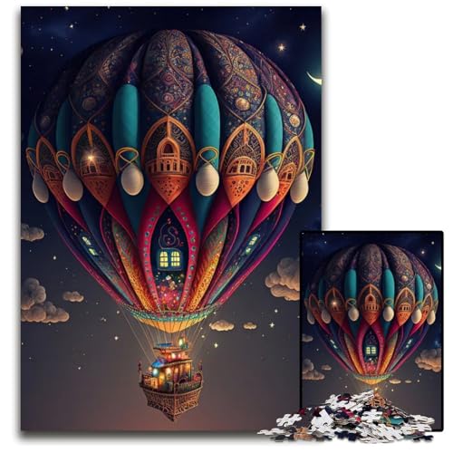 Luftballon-Puzzle für Erwachsene 1000 Teile Papierpuzzle für Erwachsene Teenager Paare und Freunde zum Geburtstag Weihnachten 1000 Teile (38 x 26 cm) von ZZQWIPEIS