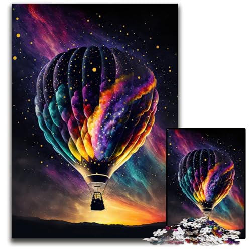 Luftballon-Puzzle für Erwachsene 1000 Teile Puzzle für Erwachsene für Heimdekoration Gehirntraining 1000 Teile (75 x 50 cm) von ZZQWIPEIS