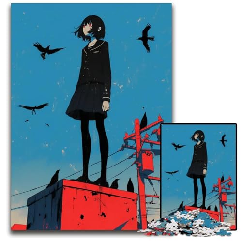 Puzzle 1000 Teile Abnormaler Kern Holzpuzzle anspruchsvolles DIY-Denkspiel perfektes Familienspiel oder dekoratives Geschenk 1000 Teile (75 x 50 cm) von ZZQWIPEIS
