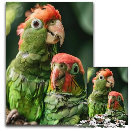 Puzzle 1000 Teile Tierfamilie Papierpuzzle anspruchsvolles DIY-Denkspiel perfektes Familienspiel oder dekoratives Geschenk 1000 Teile (38 x 26 cm) von ZZQWIPEIS