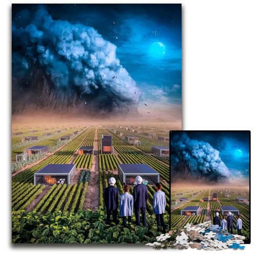 Puzzle 1000 Teile für Erwachsene „Eine Welt im Niedergang Papierpuzzle für Erwachsene Interaktives Familienspiel Gehirntraining Lernspielzeug 1000 PCS (38 x 26 cm) von ZZQWIPEIS