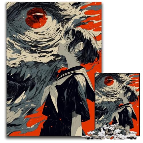 Puzzle 1000 Teile für Erwachsene Abnormal Core Holzpuzzle für Erwachsene interaktives Familienspiel Gehirn-Herausforderung Lernspielzeug 1000 Teile (75 x 50 cm) von ZZQWIPEIS