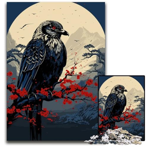 Puzzle 1000 Teile für Erwachsene Tier-Japan-Vibes Papierpuzzle für Erwachsene interaktives Familienspiel Gehirn-Herausforderung Lernspielzeug 1000 Teile (38 x 26 cm) von ZZQWIPEIS